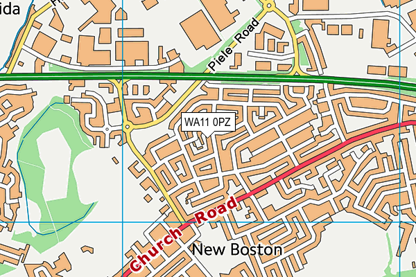 WA11 0PZ map - OS VectorMap District (Ordnance Survey) WA11 0PZ map - OS VectorMap District (Ordnance Survey)