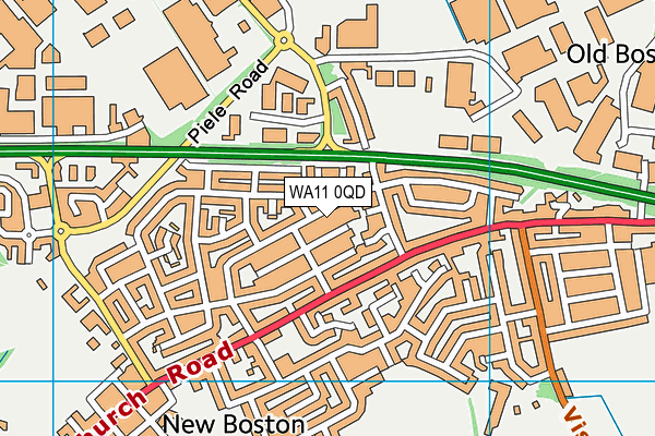 WA11 0QD map - OS VectorMap District (Ordnance Survey) WA11 0QD map - OS VectorMap District (Ordnance Survey)