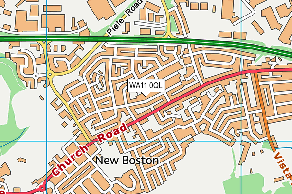 WA11 0QL map - OS VectorMap District (Ordnance Survey) WA11 0QL map - OS VectorMap District (Ordnance Survey)