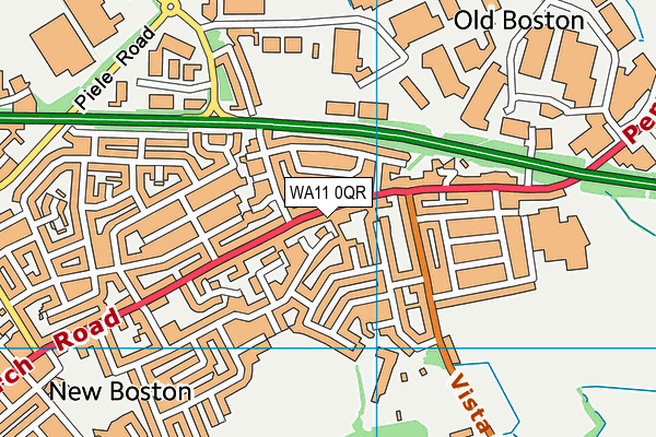 WA11 0QR map - OS VectorMap District (Ordnance Survey) WA11 0QR map - OS VectorMap District (Ordnance Survey)
