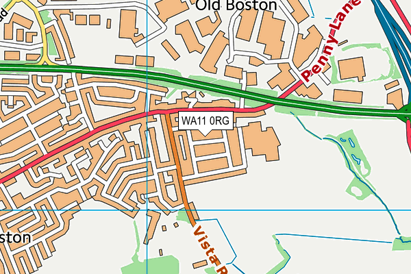 WA11 0RG map - OS VectorMap District (Ordnance Survey) WA11 0RG map - OS VectorMap District (Ordnance Survey)