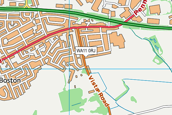 WA11 0RJ map - OS VectorMap District (Ordnance Survey) WA11 0RJ map - OS VectorMap District (Ordnance Survey)