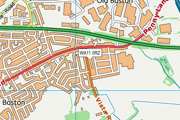 WA11 0RZ map - OS VectorMap District (Ordnance Survey) WA11 0RZ map - OS VectorMap District (Ordnance Survey)