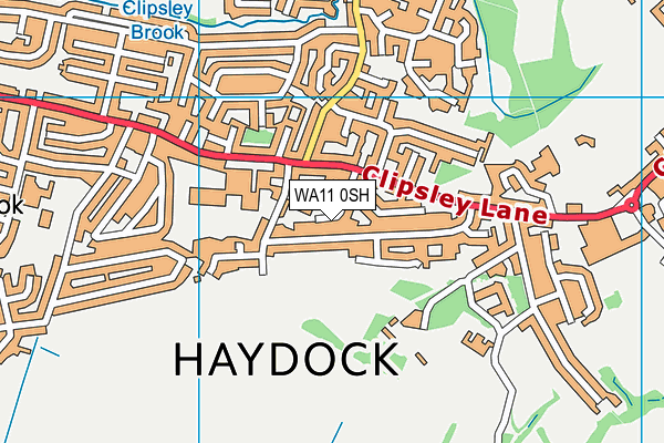 WA11 0SH map - OS VectorMap District (Ordnance Survey) WA11 0SH map - OS VectorMap District (Ordnance Survey)