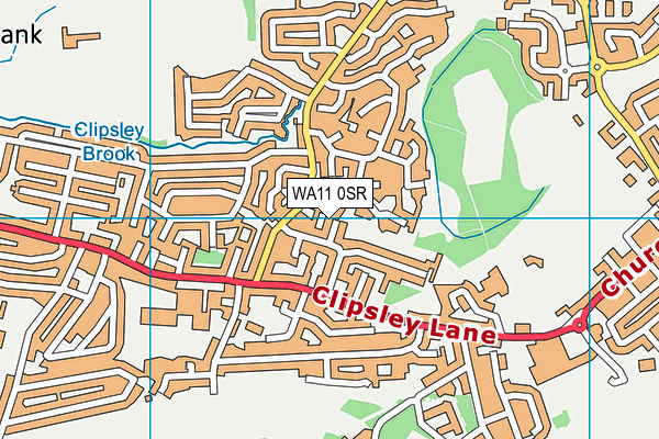 WA11 0SR map - OS VectorMap District (Ordnance Survey) WA11 0SR map - OS VectorMap District (Ordnance Survey)