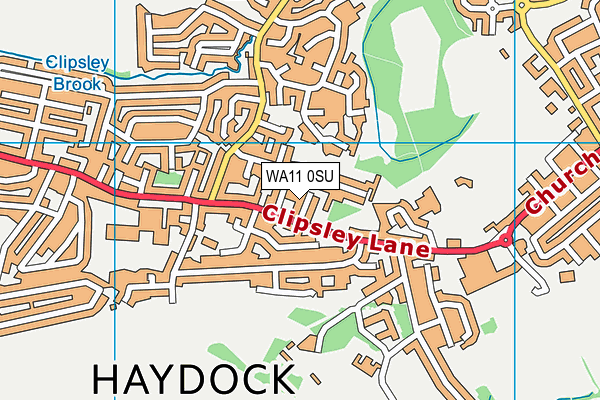 WA11 0SU map - OS VectorMap District (Ordnance Survey)