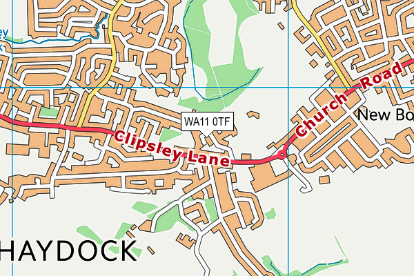 WA11 0TF map - OS VectorMap District (Ordnance Survey) WA11 0TF map - OS VectorMap District (Ordnance Survey)