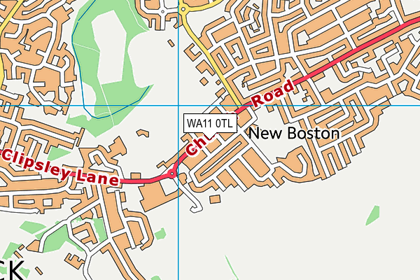 WA11 0TL map - OS VectorMap District (Ordnance Survey) WA11 0TL map - OS VectorMap District (Ordnance Survey)