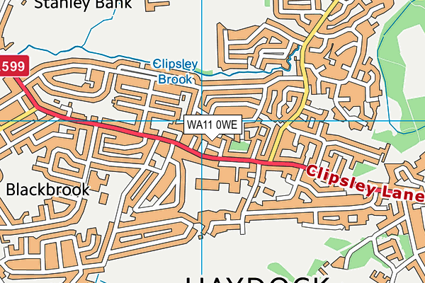 WA11 0WE map - OS VectorMap District (Ordnance Survey) WA11 0WE map - OS VectorMap District (Ordnance Survey)