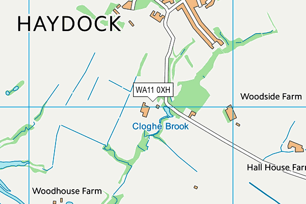 WA11 0XH map - OS VectorMap District (Ordnance Survey) WA11 0XH map - OS VectorMap District (Ordnance Survey)