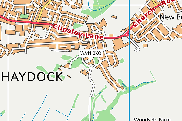 WA11 0XQ map - OS VectorMap District (Ordnance Survey) WA11 0XQ map - OS VectorMap District (Ordnance Survey)