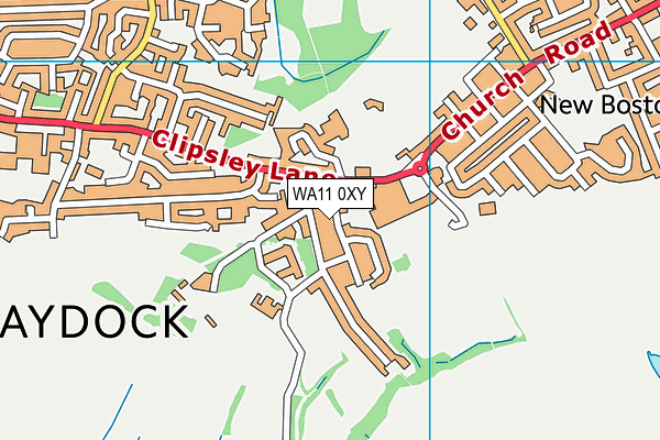 WA11 0XY map - OS VectorMap District (Ordnance Survey) WA11 0XY map - OS VectorMap District (Ordnance Survey)