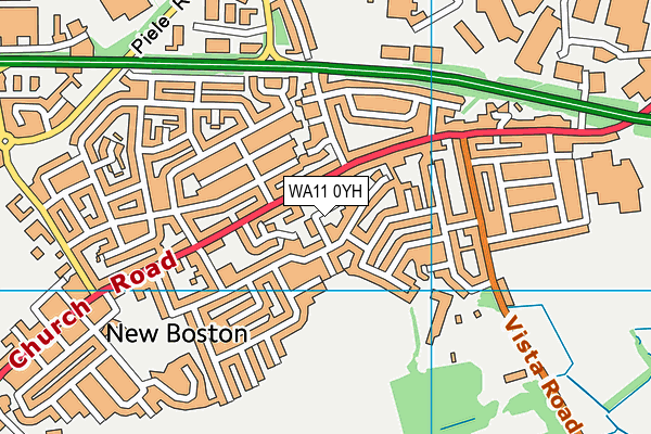 WA11 0YH map - OS VectorMap District (Ordnance Survey) WA11 0YH map - OS VectorMap District (Ordnance Survey)