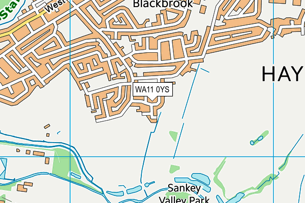 WA11 0YS map - OS VectorMap District (Ordnance Survey) WA11 0YS map - OS VectorMap District (Ordnance Survey)