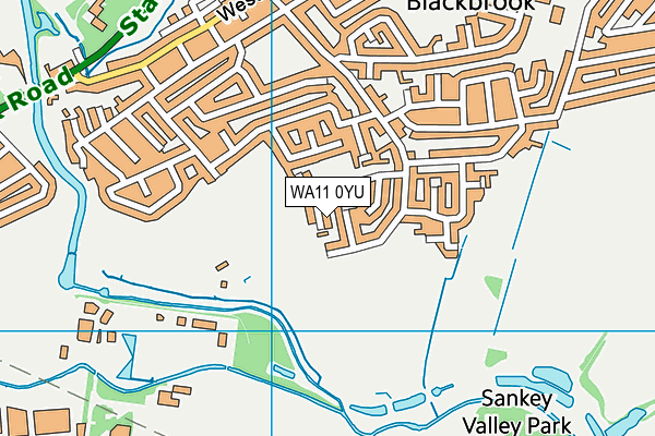 WA11 0YU map - OS VectorMap District (Ordnance Survey) WA11 0YU map - OS VectorMap District (Ordnance Survey)