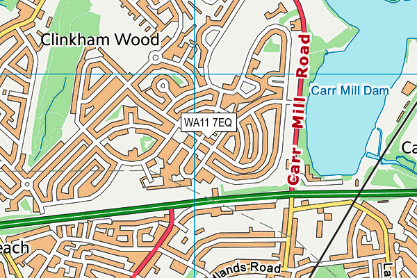 WA11 7EQ map - OS VectorMap District (Ordnance Survey) WA11 7EQ map - OS VectorMap District (Ordnance Survey)