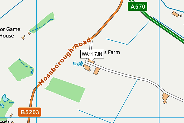 WA11 7JN map - OS VectorMap District (Ordnance Survey) WA11 7JN map - OS VectorMap District (Ordnance Survey)