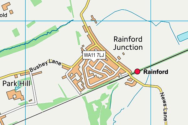 WA11 7LJ map - OS VectorMap District (Ordnance Survey) WA11 7LJ map - OS VectorMap District (Ordnance Survey)