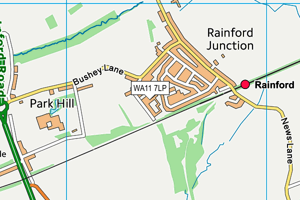 WA11 7LP map - OS VectorMap District (Ordnance Survey) WA11 7LP map - OS VectorMap District (Ordnance Survey)