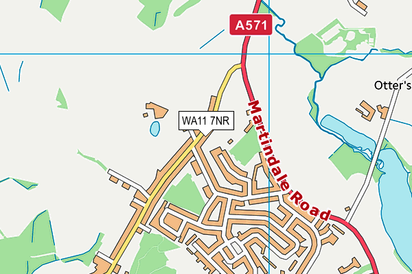 WA11 7NR map - OS VectorMap District (Ordnance Survey)