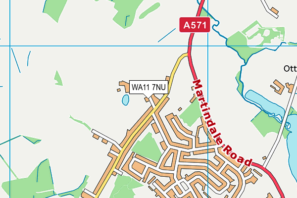 WA11 7NU map - OS VectorMap District (Ordnance Survey) WA11 7NU map - OS VectorMap District (Ordnance Survey)