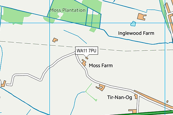 WA11 7PU map - OS VectorMap District (Ordnance Survey) WA11 7PU map - OS VectorMap District (Ordnance Survey)