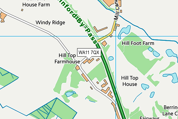 WA11 7QX map - OS VectorMap District (Ordnance Survey) WA11 7QX map - OS VectorMap District (Ordnance Survey)