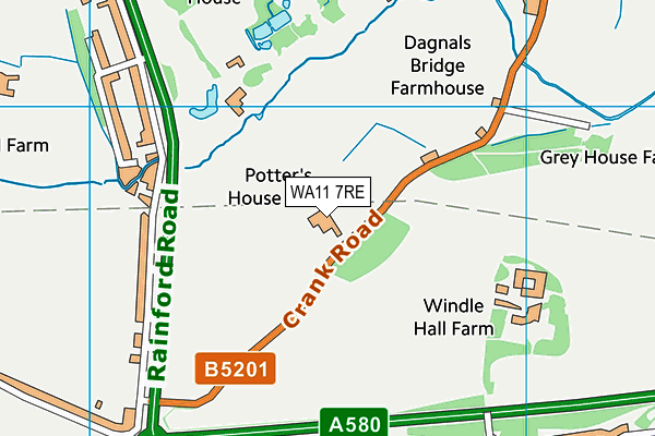 WA11 7RE map - OS VectorMap District (Ordnance Survey) WA11 7RE map - OS VectorMap District (Ordnance Survey)