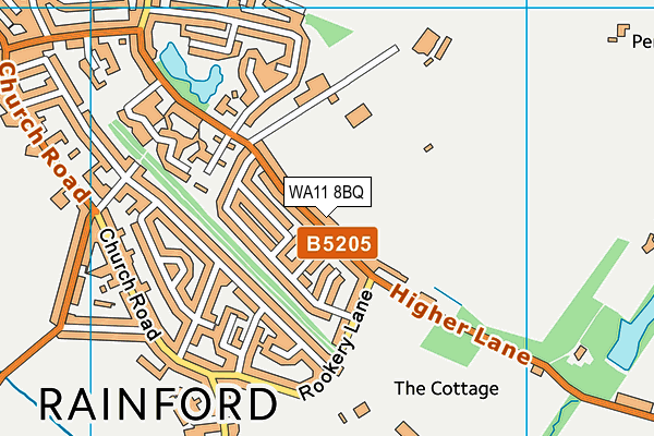 WA11 8BQ map - OS VectorMap District (Ordnance Survey)