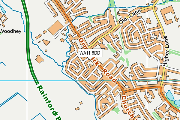 WA11 8DD map - OS VectorMap District (Ordnance Survey) WA11 8DD map - OS VectorMap District (Ordnance Survey)