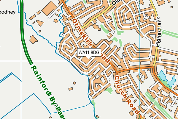 WA11 8DG map - OS VectorMap District (Ordnance Survey) WA11 8DG map - OS VectorMap District (Ordnance Survey)