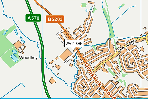WA11 8HN map - OS VectorMap District (Ordnance Survey)