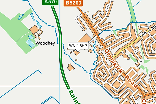 WA11 8HP map - OS VectorMap District (Ordnance Survey) WA11 8HP map - OS VectorMap District (Ordnance Survey)
