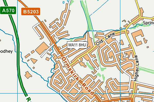 WA11 8HU map - OS VectorMap District (Ordnance Survey) WA11 8HU map - OS VectorMap District (Ordnance Survey)