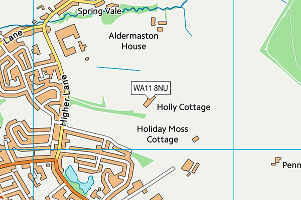 WA11 8NU map - OS VectorMap District (Ordnance Survey) WA11 8NU map - OS VectorMap District (Ordnance Survey)
