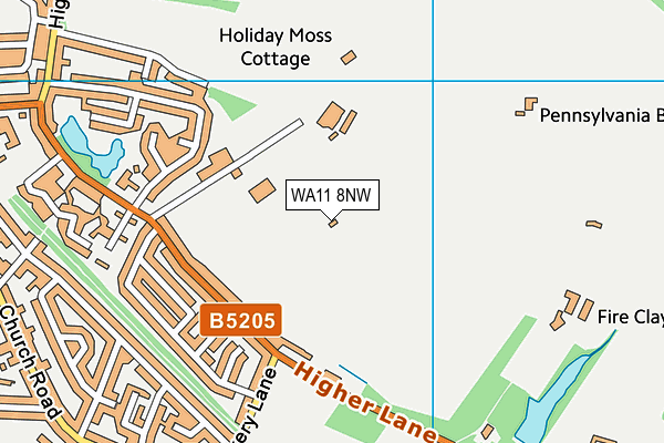 WA11 8NW map - OS VectorMap District (Ordnance Survey) WA11 8NW map - OS VectorMap District (Ordnance Survey)