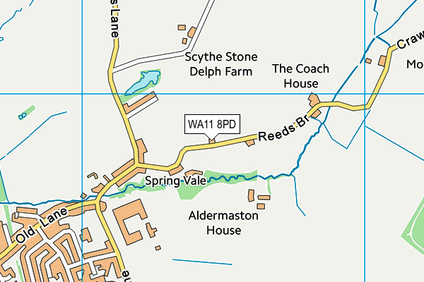 WA11 8PD map - OS VectorMap District (Ordnance Survey) WA11 8PD map - OS VectorMap District (Ordnance Survey)