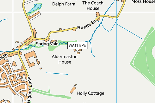 WA11 8PE map - OS VectorMap District (Ordnance Survey) WA11 8PE map - OS VectorMap District (Ordnance Survey)