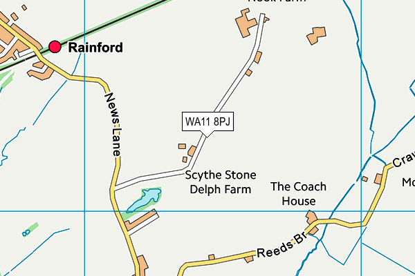 WA11 8PJ map - OS VectorMap District (Ordnance Survey) WA11 8PJ map - OS VectorMap District (Ordnance Survey)