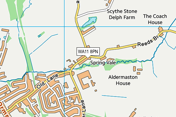 WA11 8PN map - OS VectorMap District (Ordnance Survey) WA11 8PN map - OS VectorMap District (Ordnance Survey)