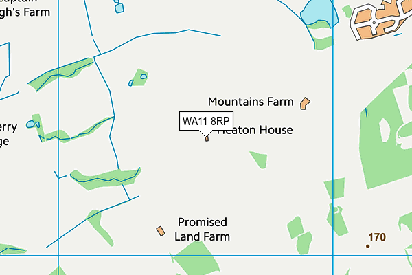 WA11 8RP map - OS VectorMap District (Ordnance Survey)