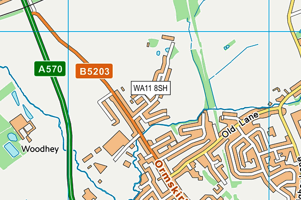 WA11 8SH map - OS VectorMap District (Ordnance Survey) WA11 8SH map - OS VectorMap District (Ordnance Survey)