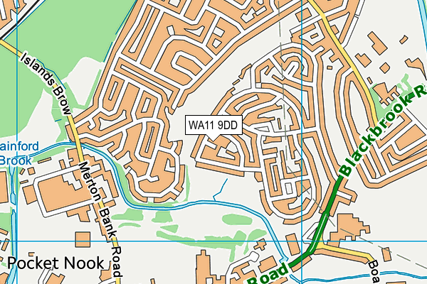 WA11 9DD map - OS VectorMap District (Ordnance Survey) WA11 9DD map - OS VectorMap District (Ordnance Survey)