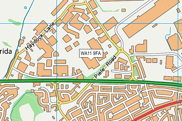 WA11 9FA map - OS VectorMap District (Ordnance Survey) WA11 9FA map - OS VectorMap District (Ordnance Survey)
