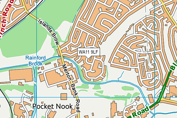 WA11 9LF map - OS VectorMap District (Ordnance Survey) WA11 9LF map - OS VectorMap District (Ordnance Survey)