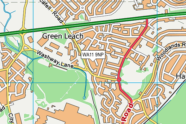 WA11 9NP map - OS VectorMap District (Ordnance Survey) WA11 9NP map - OS VectorMap District (Ordnance Survey)
