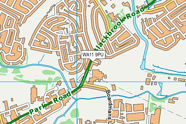 WA11 9PU map - OS VectorMap District (Ordnance Survey) WA11 9PU map - OS VectorMap District (Ordnance Survey)