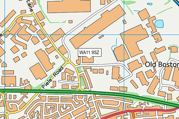 WA11 9SZ map - OS VectorMap District (Ordnance Survey) WA11 9SZ map - OS VectorMap District (Ordnance Survey)