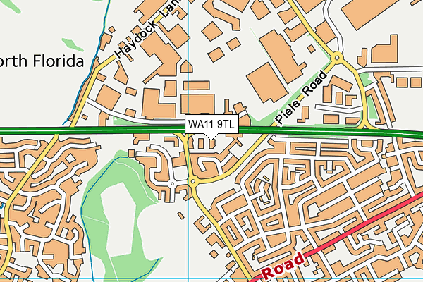 WA11 9TL map - OS VectorMap District (Ordnance Survey) WA11 9TL map - OS VectorMap District (Ordnance Survey)