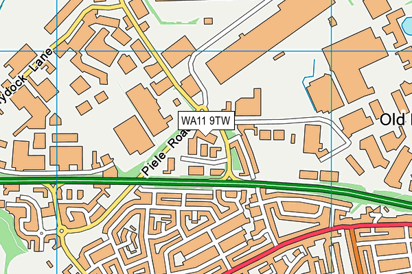 WA11 9TW map - OS VectorMap District (Ordnance Survey) WA11 9TW map - OS VectorMap District (Ordnance Survey)